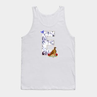 Name Initial Letter E and Dove Tank Top